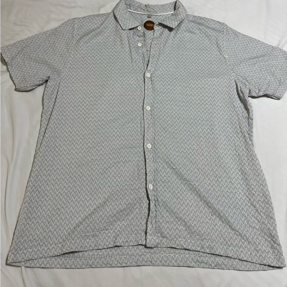 Men's Gray Patterned Shirt